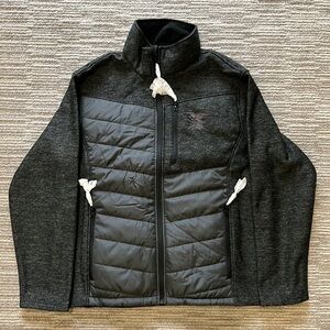 NRA Gray Puffer Fleece Jacket w/ Embroidered Logo